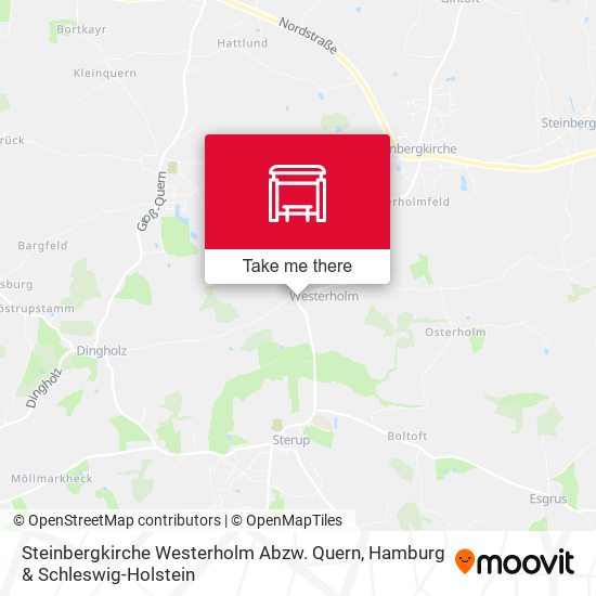 Steinbergkirche Westerholm Abzw. Quern map