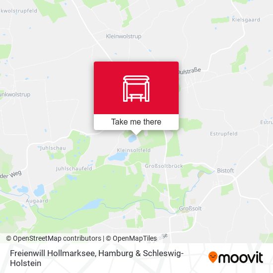 Freienwill Hollmarksee map
