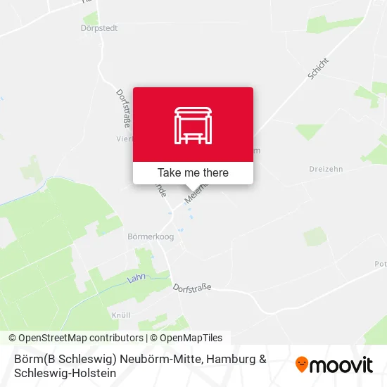 Карта Börm(B Schleswig) Neubörm-Mitte