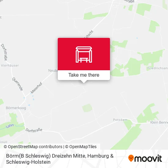 Карта Börm(B Schleswig) Dreizehn Mitte