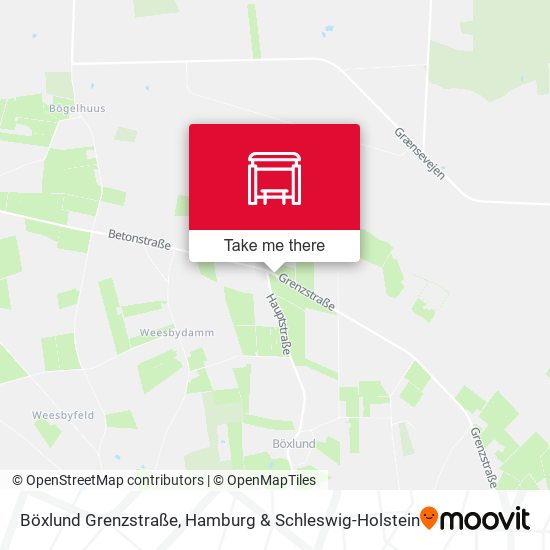 Böxlund Grenzstraße map