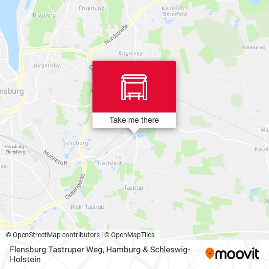 Flensburg Tastruper Weg map