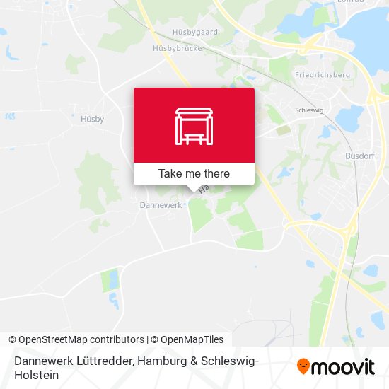 Dannewerk Lüttredder map