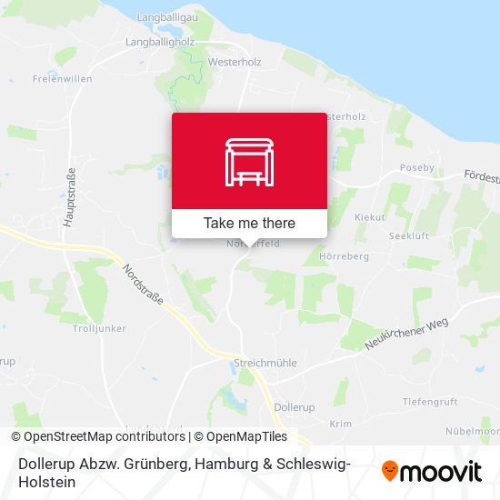 Dollerup Abzw. Grünberg map