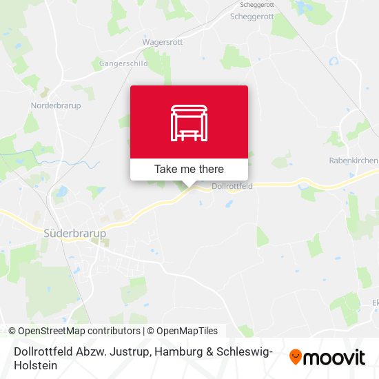 Dollrottfeld Abzw. Justrup map