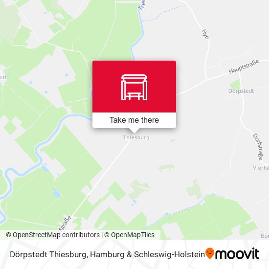 Dörpstedt Thiesburg map