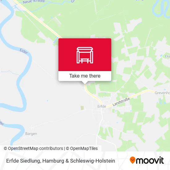 Карта Erfde Siedlung