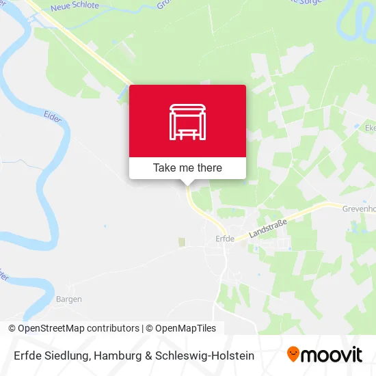 Карта Erfde Siedlung