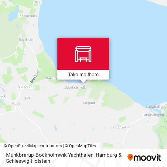 Карта Munkbrarup-Bockholmwik Yachthafen