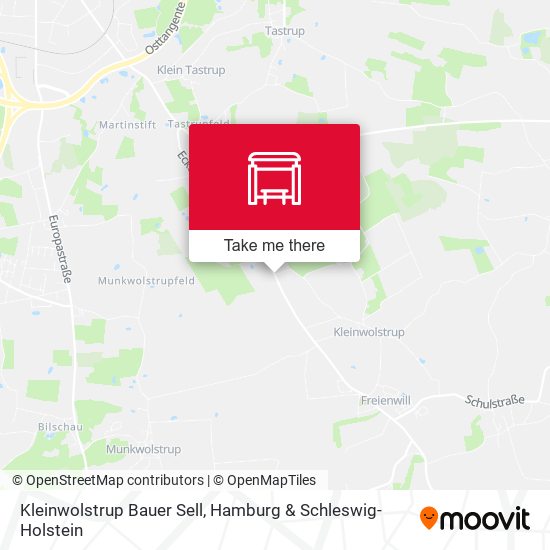 Kleinwolstrup Bauer Sell map
