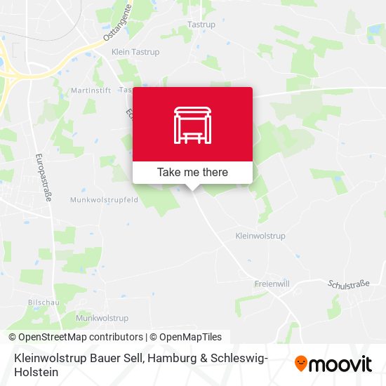 Kleinwolstrup Bauer Sell map
