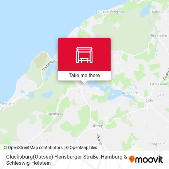 Glücksburg(Ostsee) Flensburger Straße map