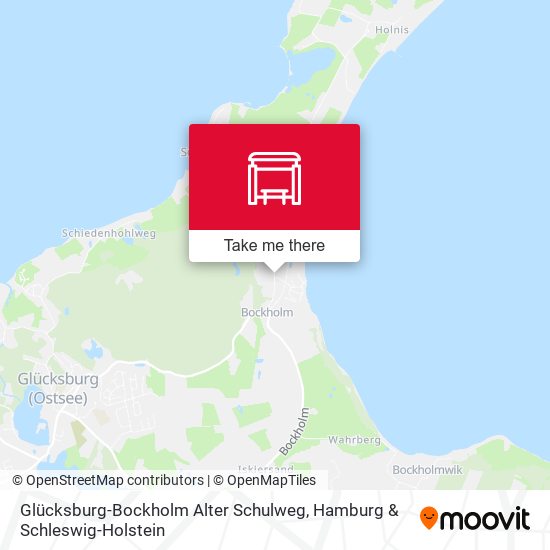 Glücksburg-Bockholm Alter Schulweg map