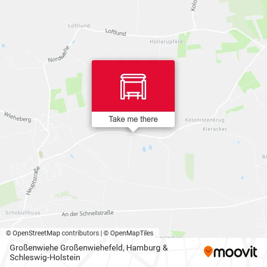 Карта Großenwiehe Großenwiehefeld