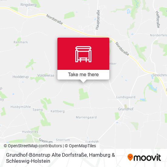 Grundhof-Bönstrup Alte Dorfstraße map