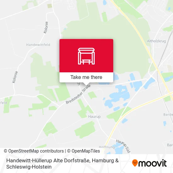 Карта Handewitt-Hüllerup Alte Dorfstraße