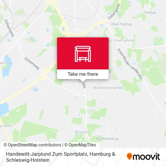 Карта Handewitt-Jarplund Zum Sportplatz