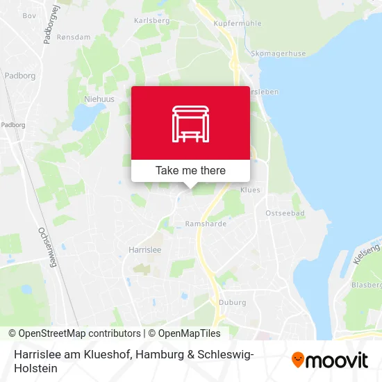 Карта Harrislee am Klueshof