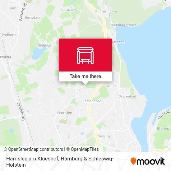 Карта Harrislee am Klueshof