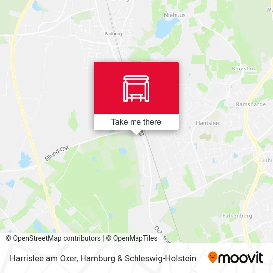 Карта Harrislee am Oxer