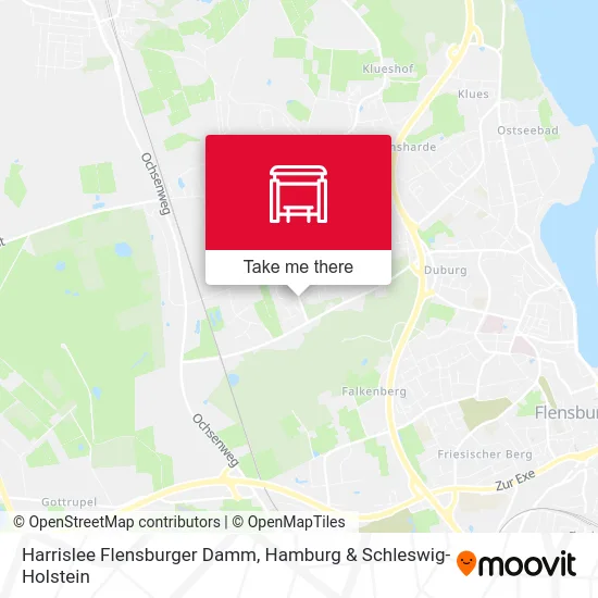 Карта Harrislee Flensburger Damm