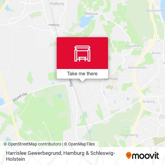 Harrislee Gewerbegrund map
