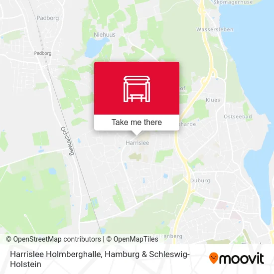 Карта Harrislee Holmberghalle