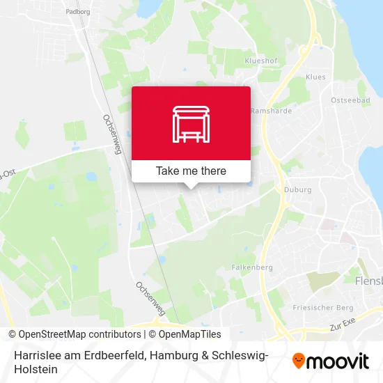 Карта Harrislee am Erdbeerfeld