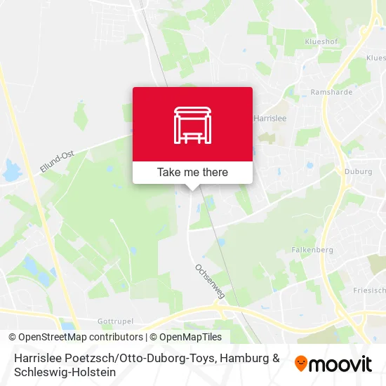 Harrislee Poetzsch / Otto-Duborg-Toys map