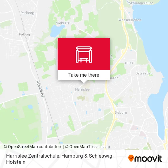 Карта Harrislee Zentralschule