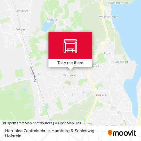 Карта Harrislee Zentralschule