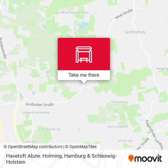 Havetoft Abzw. Holming map