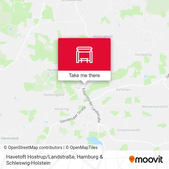 Карта Havetoft Hostrup/Landstraße