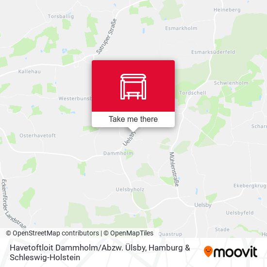 Havetoftloit Dammholm / Abzw. Ülsby map