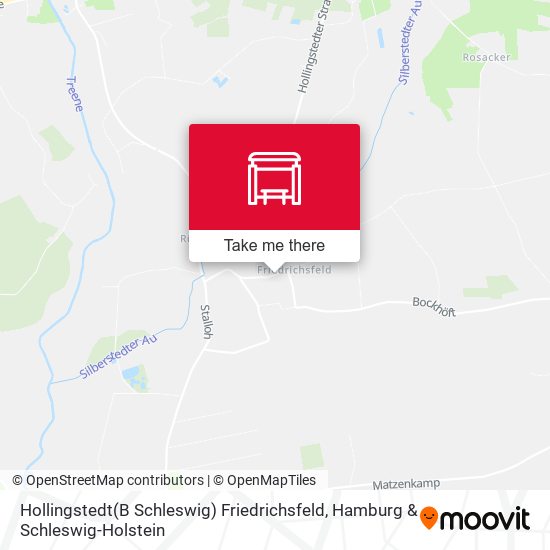 Hollingstedt(B Schleswig) Friedrichsfeld map