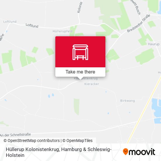 Hüllerup Kolonistenkrug map