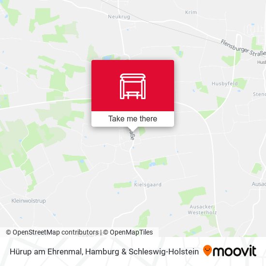 Hürup am Ehrenmal map