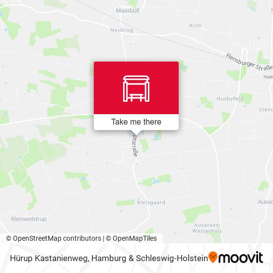 Hürup Kastanienweg map