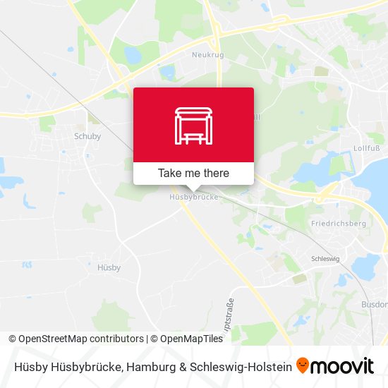 Hüsby Hüsbybrücke map