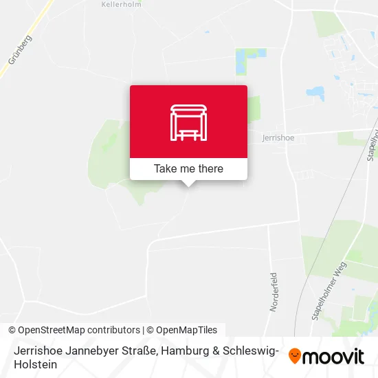 Карта Jerrishoe Jannebyer Straße