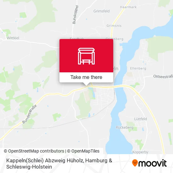 Карта Kappeln(Schlei) Abzweig Hüholz