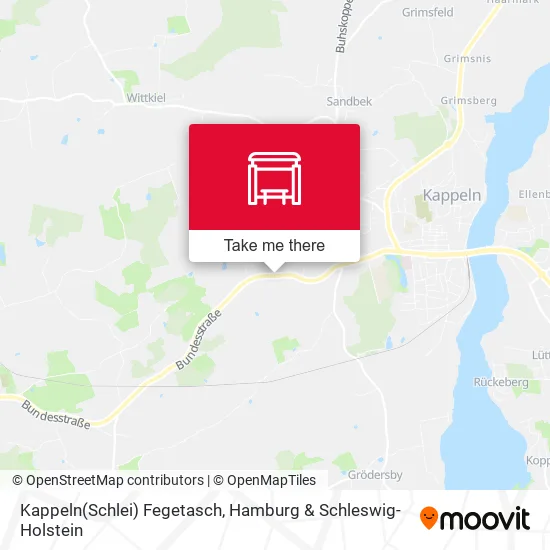 Карта Kappeln(Schlei) Fegetasch