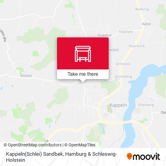 Kappeln(Schlei) Sandbek map