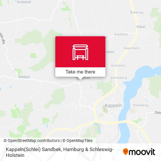 Kappeln(Schlei) Sandbek map