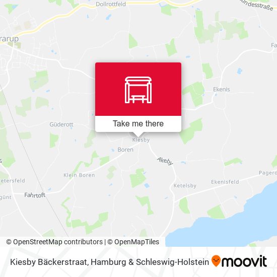 Kiesby Bäckerstraat map