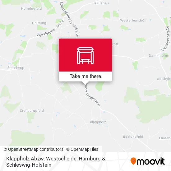 Карта Klappholz Abzw. Westscheide