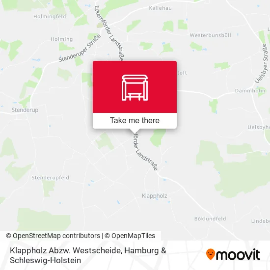 Карта Klappholz Abzw. Westscheide