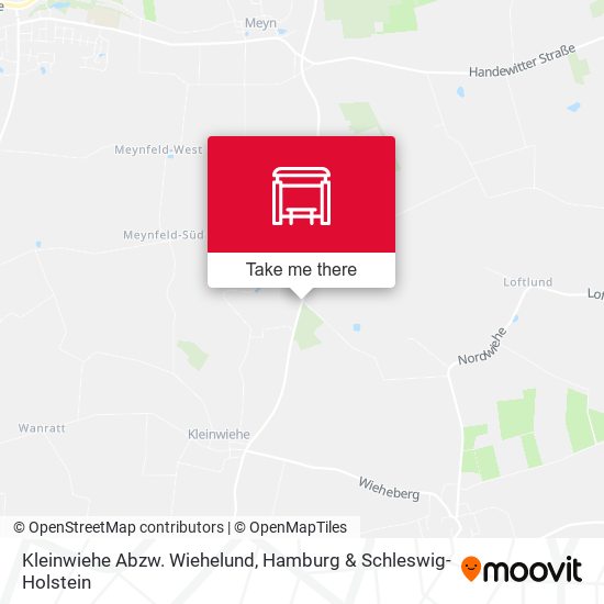 Kleinwiehe Abzw. Wiehelund map