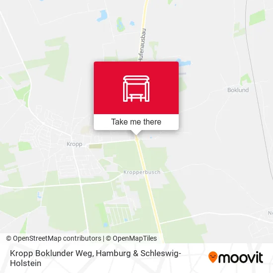 Карта Kropp Boklunder Weg