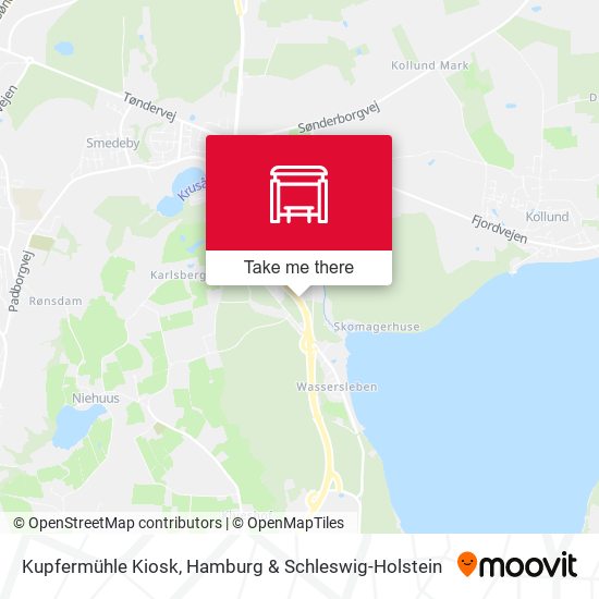 Kupfermühle Kiosk map